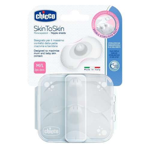 CHICCO Chránič bradaviek SkinToSkin silikón 2 ks M/L 32896581