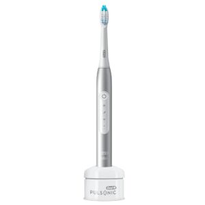 Oral-B Pulsonic Slim Luxe 4000 Felnőtt Szonikus Platina Elektromos fogkefe 146321194 - Elektromos fogkefe