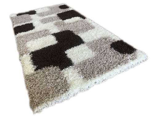 Shaggy Caprice bézs-fehér szőnyeg 120x170 cm 30439792