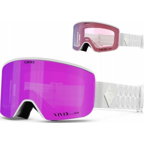 Téli szemüveg GIRO ELLA WHITE BLISS (VIVID PINK 00% S3 + VIVID INFRARED 62% S1 lencse) (NEW 2024/2025)