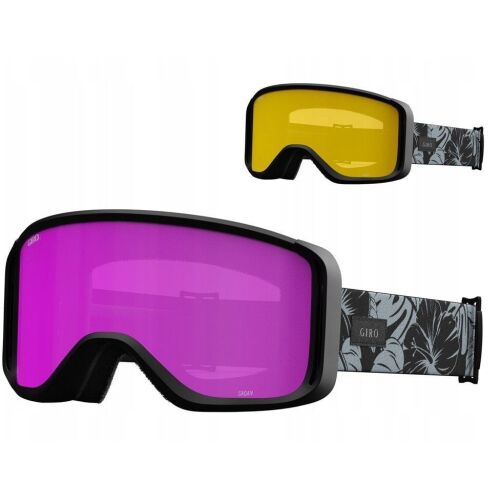 Téli szemüveg GIRO SAGEN BLACK & GREY BOTANICAL LX (üveg AMBER PINK 19-42% S2 + üveg YELLOW 00% S2) (ÚJ 2024/2025) 146324189