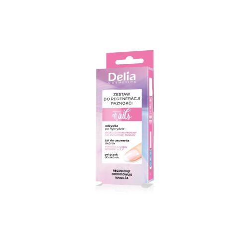 DELIA Körömregeneráló készlet - Ápoló 11ml + Gél 5ml + Pálcika