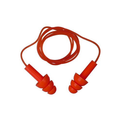 100 PÁR SZILIKON HANGCSILLAPÍTÓ FÜLDUGÓ PVC ZSINÓRRAL - TÖMEGES CSOMAGOLÁS 146325224