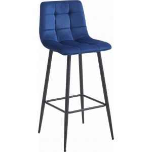 Leobert Hoker ARCETO - sötétkék bársony/lábak fekete x 3