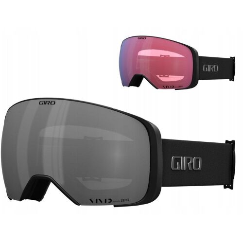 Téli szemüveg GIRO COMP BLACK WHITE INDICATOR (Tükörlencse színes VIVID-Carl Zeiss ONYX 08-18% VLT S3 + Tükörlencse színes VIVID-Carl Zeiss INFRARED 50% S1) (ÚJ 2024/2025)