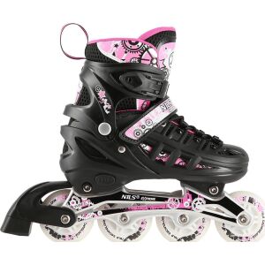 4 az 1-ben görgők, Nils Extreme, alumínium/acél/poliészter, rózsaszín/fekete, L 39-42