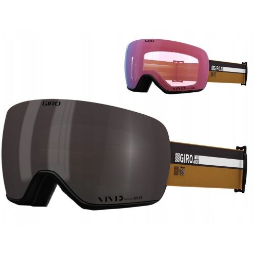 Téli szemüveg GIRO ARTICLE II CAMP TAN CASSETTE (Tükörlencse színes VIVID-Carl Zeiss SMOKE 19-42% S2 + Tükörlencse színes VIVID-Carl Zeiss INFRARED 50% S1) (ÚJ 2023/2024)