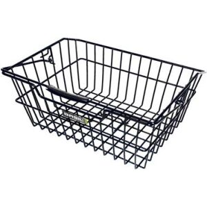 Basil Hátsó csomagtartó kosár CAIRO LUXE Bottom hooks, acél fekete (BAS-11031)