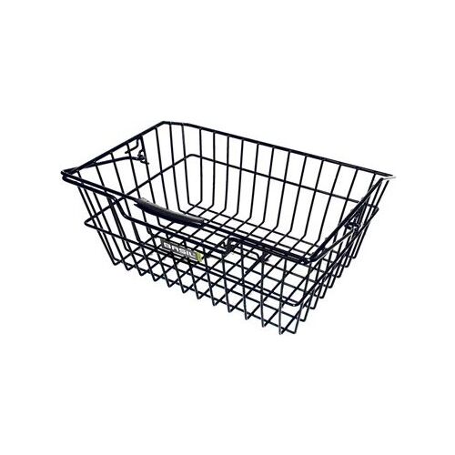 Basil Hátsó csomagtartó kosár CAIRO LUXE Bottom hooks, acél fekete (BAS-11031) 146325701