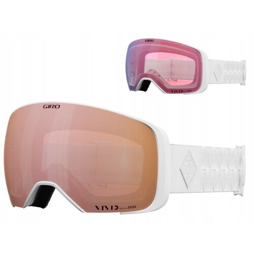 Téli szemüveg GIRO COMP WITE BLISS (Tükröződő színes lencse VIVID-Carl Zeiss ROSE GOLD 19-42% S2 + Tükröződő színes lencse VIVID-Carl Zeiss INFRARED 50% S1) (NEW 2024/2025) 146325793