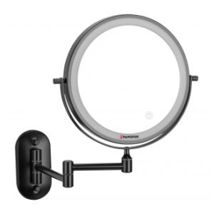 Humanas HS-BM01 LED-es fürdőszobai tükör - fekete