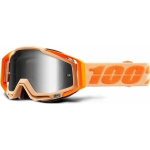 100% 100% RACECRAFT SAHARA szemüveg (Tükrözött ezüst lencse Anti-Fog + Áttetsző lencse Anti-Fog + 10 csík) (NEW)