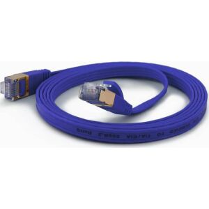 Wantec Patchkabel FTP  CAT6      q=1,6x6,5mm    1,00m blau 146326507 - FTP-Kabel