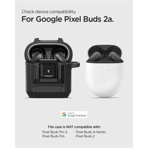 Spigen Lock Fit, matt fekete - Google Pixel Buds 2a