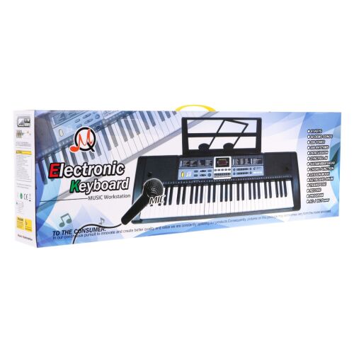 61-klawiszowy Keyboard dla dzieci 5+ Tryb nauki Taktomierz Mikrofon - model nr 6136 146326972