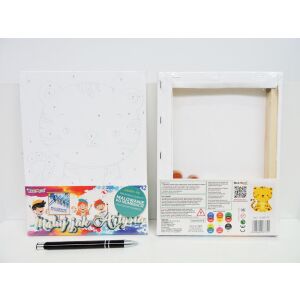 Gyermekeknek kreatív készlet Számok szerinti festés 18x24cm tigris Norimpex (NO-1008775)