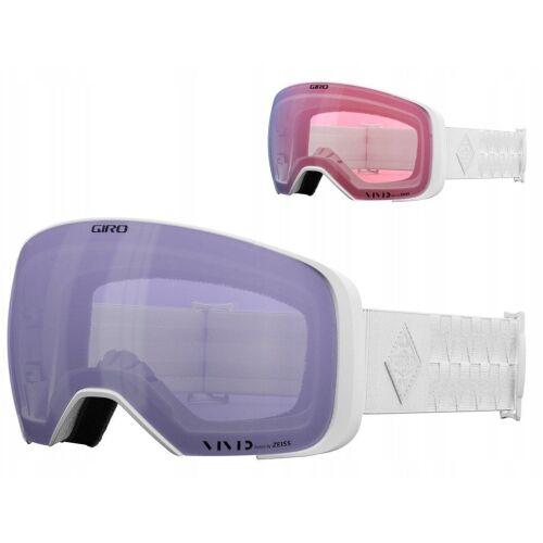Téli szemüveg GIRO COMP WITE BLISS (Tükörlencse színes VIVID-Carl Zeiss HAZE 8-18% VLT S3 + Tükörlencse színes VIVID-Carl Zeiss INFRARED 50% S1) (ÚJ 2024/2025)