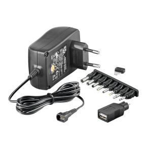 MicroConnect 3-12V Univ. Zasilanie wraz z adapterem USB + 8 DC maks. 18,0 W i 1,5 A 146327220 - Ładowarka, kabel ładowarki i inne kable