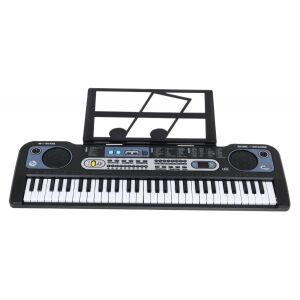 Tastatură cu taste iluminate pentru copii 5+ Microfon Suport pentru partituri - model nr 6119 146327407 - Sintetizatoare