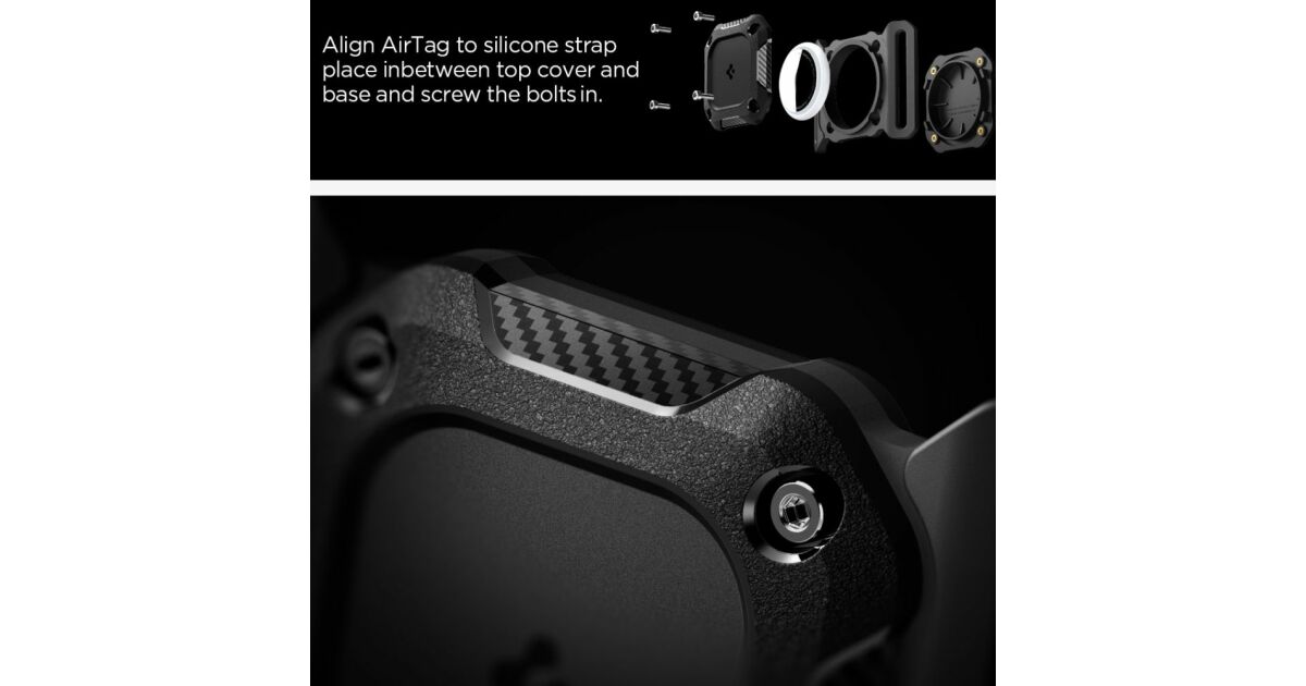 SPIGEN TOUGH ARMOR APPLE AIRTAG ÁLLAT NYAKÖRV FEKETE 146327724