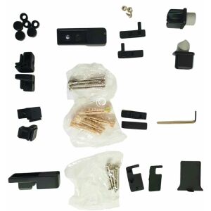 Műanyag elemek és csavarok készlete HÚZÓGARDÉB LARGA Fekete