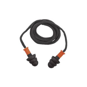 Ambalaj 50 perechi de dopuri antifonice termoplastice cu cordon+cutie SNR29dB culoare albastru-portocal. TELE CONICFIR050OR 146327801 - Articole pentru inot