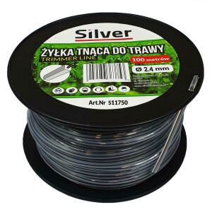 VAGÓSZÁL VÁGÓ 2,4x100m  NÉGYZET DUO-LINE  /EZÜST