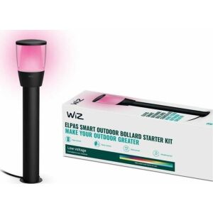 WiZ LV bollard outdoor,4,8W,2700-5000 (RGB),IP65 (Adaptor IP44),black 146327815 - Dekoracja ogrodu