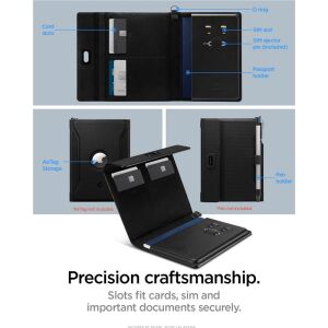 Spigen Univerzális AirTag Útlevél Tartó, fekete