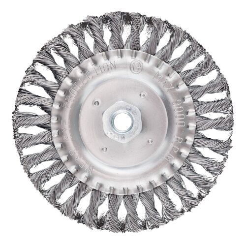 Kefeletlen korongkefe 150 mm, csavart huzal, acél, M14 146328416