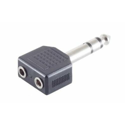 MicroConnect 6.3mm - 2x3.5mm Sztereó Jack Adapter - Jack átalakító