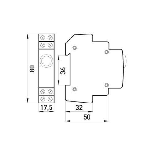 SIGNALLAMPE FÜR DIN-SCHIENE E.I.DIN.220 WEISS 146328859