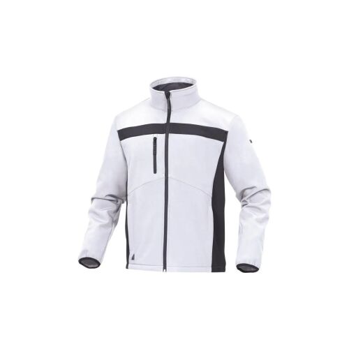 Bluza Softshell din poliester și elastan, culoare alb-gri, mărimea XL LULE2BCXG 146329153
