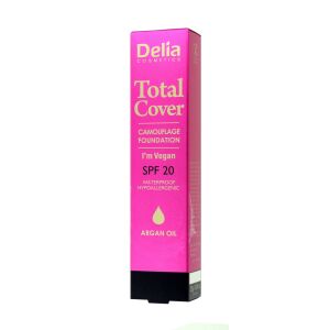 DELIA Total Cover Podkład kryjący hipoalergiczny SPF20 nr 57 25g 146329240 - Podkład