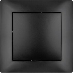 Egykapcsolós fali kapcsoló fekete rejtett szerelésű Wesa LC-01C