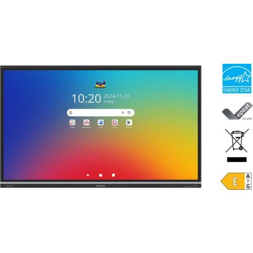Viewsonic IFP5551 Kijelző interaktív tábla 139,7 cm (55") 3840 x 2160 px Érintőképernyő Fekete 146329594