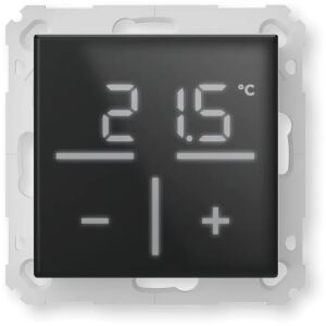 Homematic IP Üveg falthermosztát, fekete