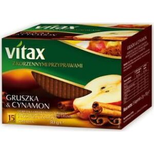Vitax HERBATA VITAX GRUSZKA&CYNAMON 15 TOREBEK W KOPERTKACH 6619762