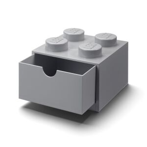 Lego Brick 4 Desk Drawer szary 146331201 - Pudełko i torba do przechowywania zabawek