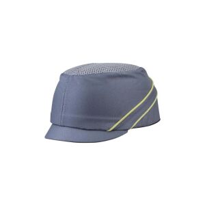 Könnyű szellőztetett sisak, poliészter és pamut anyagból, polietilén sisakkal, szürke-sárga szín, állítható méret TETE COLTAAIGRMI