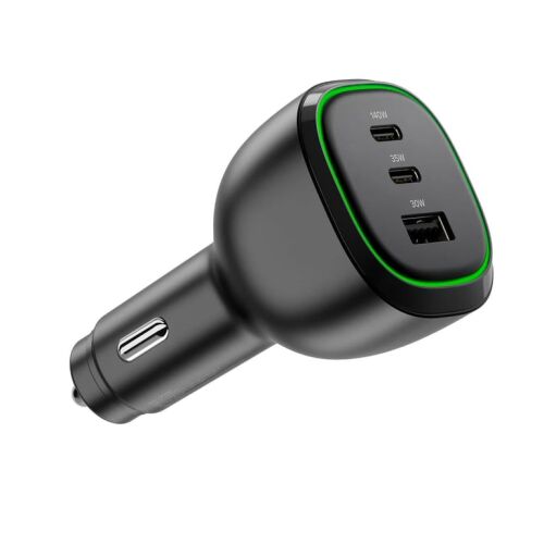 Alogic KFZ Lagegerät 165W 3Port 2xUSB-C+1xUSB-A+USB-C Kabel 146331567