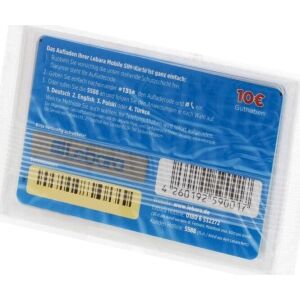 Inov-8 Lebara feltöltőkártya 10 EUR