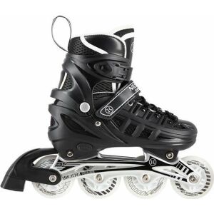 Rollschuhe Nils Extreme NH10905 4-in-1 mit schwarzen LEDs, Größe S (31-34), Größe S (31-34) SKID FÜR HOCKEY NILS EXTREME 146331891 - Inline Skates