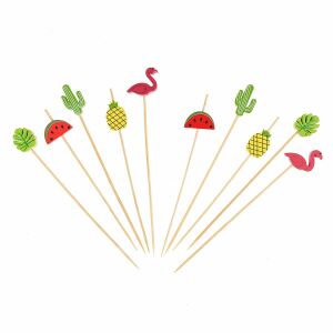 Fogpiszkáló Nyomószeg nyári party (10 db) - FSC 100% Arpex (KK5006F)