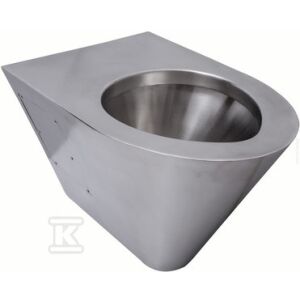 Miska WC wisząca stal szlachetna matowa 146332701 - WC