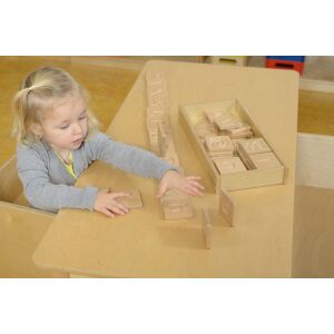 MASTERKIDZ Zabawka Sensoryczna Rozpoznaj Dotykiem Literki Cyfry Kształty Montessori 146332840 - Jocuri si jucarii educative