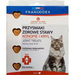 Francodex FRANCODEX PL Macska ízletes falat egészséges ízületeknek, krill és kenderolaj 12 db