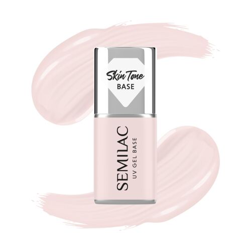 SEMILAC Skin Tone Fedőbázis félig átlátszó Ecru színű 7 ml-es zselélakkhoz 146333470