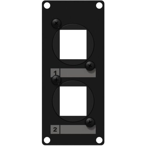 Ramka montażowa z 2 adapterami Keystone CAYMON CASY107/B