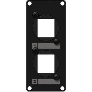 Szerelőkeret 2 Keystone adapterrel CAYMON CASY107/B 146333514 - Keystone modul kiegészítő